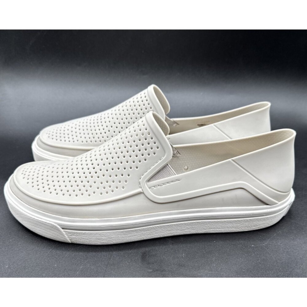 CROCS Slip On Sneakers Grey Iconic Comfort Citilane Roka Court Size 10 Women - Picture 3 of 6